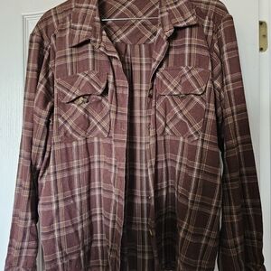 Democracy Brown Plaid Shirt